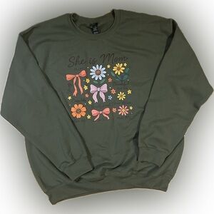 Gildan “She is Mom” Crewneck
